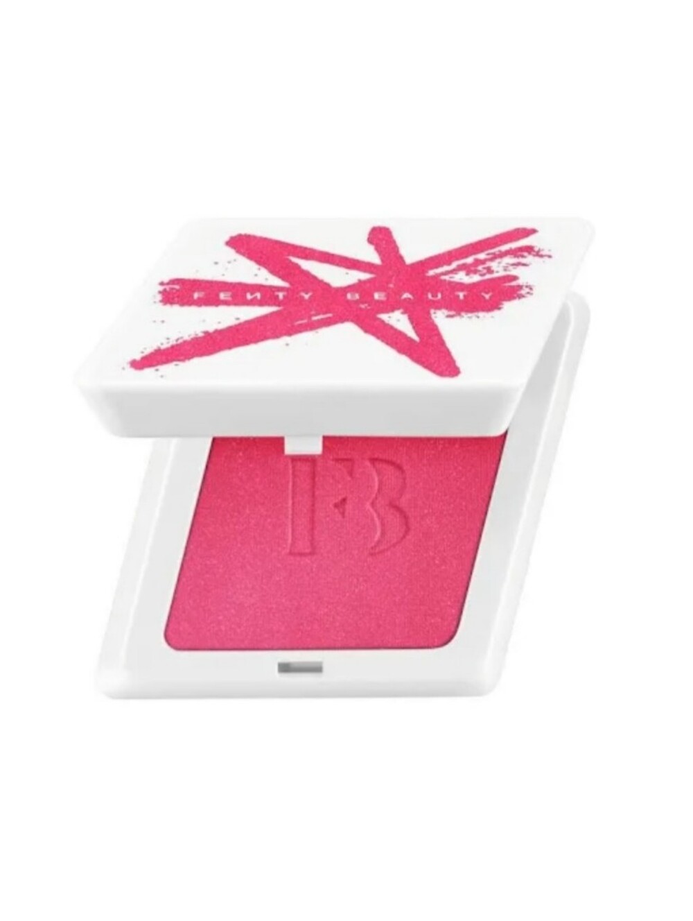 Fenty Cheeks Suede Powder Blush in #11 Bubblebands (Hot Shimmering Pink) NIB A4